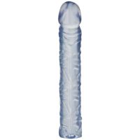 Doc Johnson Crystal Jellies Classic Dong - Dildo venato e flessibile - 25 cm