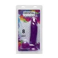 Doc Johnson Crystal Jellies Gode réaliste avec testicules - Gode ventouse - 20 cm, photo 2