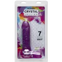 Doc Johnson Crystal Jellies Ballsy Super Cock - Dildo i gele - 18 cm, billede 2