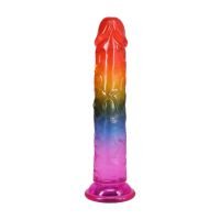 Doc Johnson Classic Dong - 19,7 cm - Tęczowe, zdjęcie 4