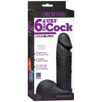 Doc Johnson Code Black - Dildo ULTRASKYN - 15 cm, immagine 2