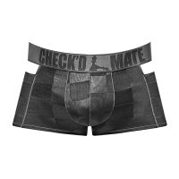 Male Power Check'd Mate Cutout Shorts - S - Sort, billede 4
