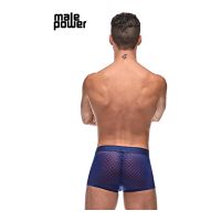 Male Power Diamond Mesh Mini Short - S - Navy, picture 3