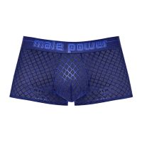 Male Power Diamond Mesh Mini Short - S - Navy, picture 5