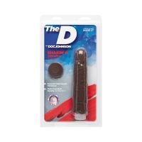 Doc Johnson Shakin' D - Vibrerende Realistisk ULTRASKYN Dildo - 18 cm - Sjokolade, bilde 2