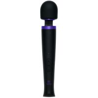 Doc Johnson Rechargeable Power Wand - Erittäin tehokas silikoninen wand-hierontasauva - Musta