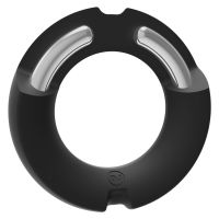 Doc Johnson The Paradox - Penisring i silikon/metall - 45 mm - Svart, bilde 2