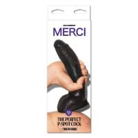 Doc Johnson The Perfect P-Spot Cock - 24 cm - Sort, billede 2