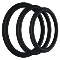 Doc Johnson Tri-Pack Rubber Gasket - Set di Cockring