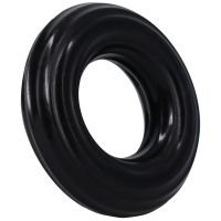 Doc Johnson Ribbed Donut - Penisring - Sort, billede 2