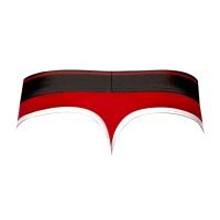 Male Power Retro Sport Panel Thong - Czarny/Czerwony, zdjęcie 6