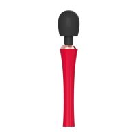 Totally For U The King - Kraftfull wandvibrator - Röd/Svart