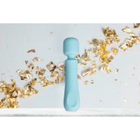 Doc Johnson Euphoria - Uppladdningsbar wandvibrator i silikon - Blå, bild 3