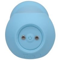 Doc Johnson Euphoria - Uppladdningsbar wandvibrator i silikon - Blå, bild 4