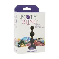 Doc Johnson Booty Bling - Beaded Silicone Plug with Jewel Base, picture 2