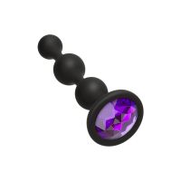 Doc Johnson Booty Bling - Beaded Silicone Plug with Jewel Base, picture 3