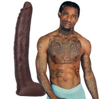 Doc Johnson Damion Dayski - Realistic ULTRASKYN Dildo - 30 cm - Chocolate