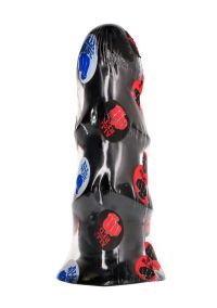 All Black Dildo Nervurado - 17 cm, imagem 2