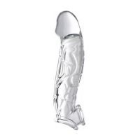 XR Brands Transparent penis sleeve - 5 cm