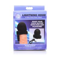 XR Brands Lightning Hood - E-stim for penishodet, bilde 4