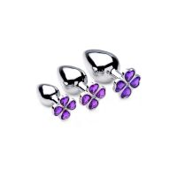 XR Brands Violet Flower - Buttplug-sæt - 3 dele