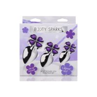 XR Brands Violet Flower - Buttplug-sæt - 3 dele, billede 2