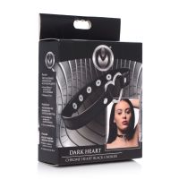XR Brands Dark Heart - Kromisydän choker - Musta, kuva 7