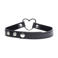 XR Brands Dark Heart - Kromisydän choker - Musta, kuva 3