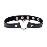 XR Brands Dark Heart - Kromisydän choker - Musta, kuva 4