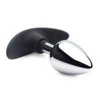 XR Brands Dark Invader - Metal and Silicone Anal Plug - Medium, picture 2