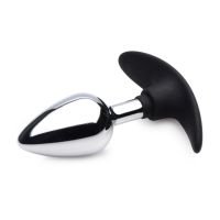 XR Brands Dark Invader - Metal and Silicone Anal Plug - Medium, picture 3