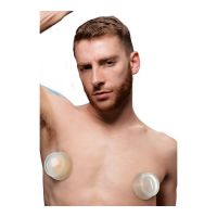 XR Brands Clear Plungers - Silikonowe przyssawki na sutki - L, zdjęcie 2
