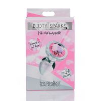 XR Brands Pink Gem - Glass Anal Plug - Small, picture 2