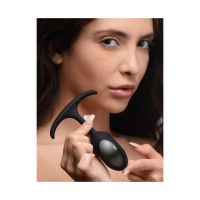 XR Brands Premium Silicone Plug Anale Pesato - Small, immagine 4