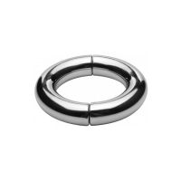 XR Brands Mega Magnetize - Magnetyczny stalowy cockring - 4,4 cm