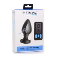 XR Brands E-Stim Pro - Plug Anal Vibratório em Silicone + Comando à Distância, imagem 3