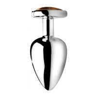XR Brands Tiger Eye Heart - Plug anal bijou - Large, photo 3