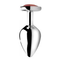 XR Brands Red Jasper Heart - Plug Anal - Médio, imagem 3