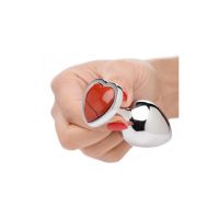 XR Brands Red Jasper Heart - Plug Anal - Médio, imagem 4