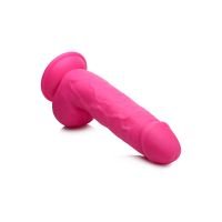 XR Brands POP - Dildo med testikler - 21 cm - Lyserød, billede 3