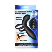 XR Brands Vibrerende penis sleeve i silikon med fjernkontroll, bilde 2