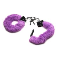 XR Brands Cuffed in Fur håndjern - Lilla, billede 5