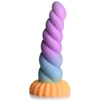 XR Brands Dildo de Fantasia Chifre de Unicórnio em Silicone