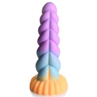 XR Brands Dildo de Fantasia Chifre de Unicórnio em Silicone, imagem 3