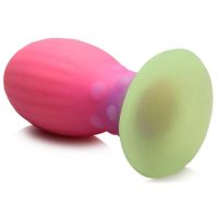 XR Brands Xeno Egg - Pimeässä hohtava - Silikoninen muna - Pinkki, kuva 4