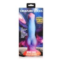 XR Brands Space Cock - Selvlysende - Alien-dildo i silikone, billede 7