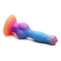 XR Brands Space Cock - Selvlysende - Alien-dildo i silikone, billede 2