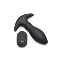 XR Brands Rim Slide - Plug Anal de Silicone com Anel Deslizante - Preto
