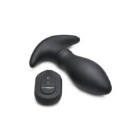 XR Brands Rim Slide - Plug Anal de Silicone com Anel Deslizante - Preto, imagem 4