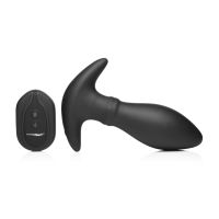 XR Brands Rim Slide - Plug Anal de Silicone com Anel Deslizante - Preto, imagem 5
